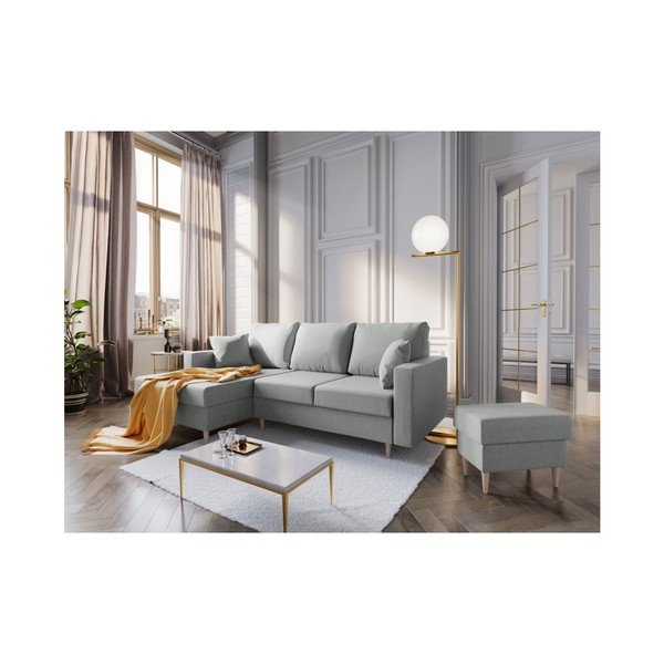 Šedý puf Mazzini Sofas Aubrieta, 60 x 45 cm-image-4