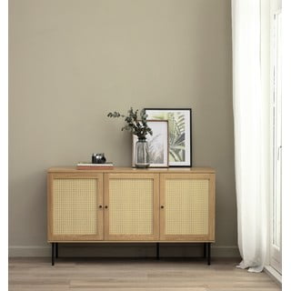 Tammespooniga madal kummut 140x80 cm Pensacola - Unique Furniture
