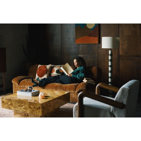 Pruun sametist diivan 214 cm Douglas - Dutchbone-image-4