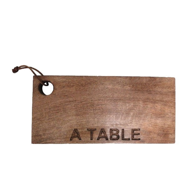 Dřevěné prkénko A Table