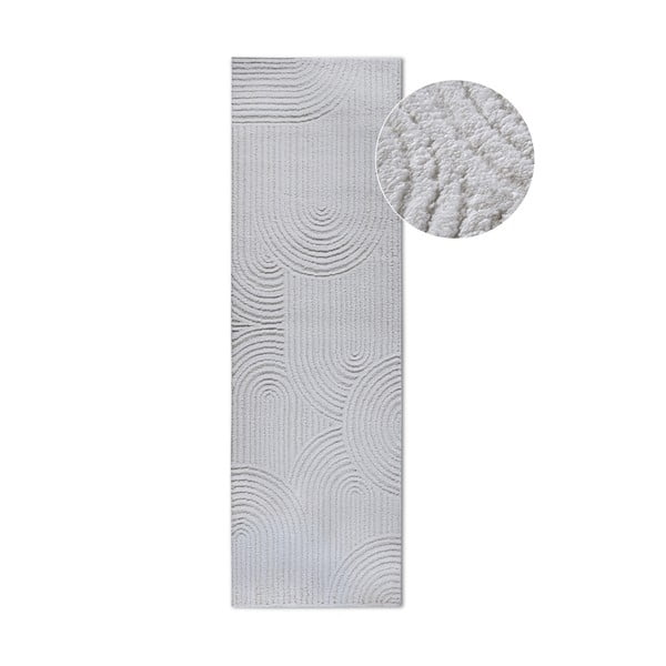 Kreem vaip 80x240 cm Chappe Cream White - Elle Decoration