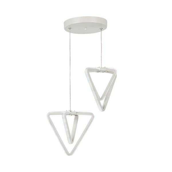 Valge metallist LED rippvalgusti ø 20 cm Baris - Squid Lighting