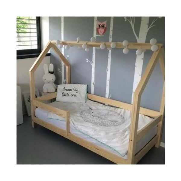 Dětská postel s vyvýšenými nohami a bočnicemi Benlemi Tery, 70 x 140 cm, výška nohou 20 cm