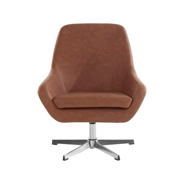 Pruun kunstnahast tugitool Naomi - Støraa-image-1