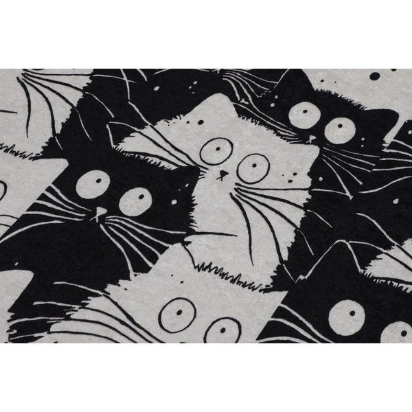 Mustad/hallid vannitoamatid komplektis (2 tk), 60x100 cm White Cats - Foutastic-image-3