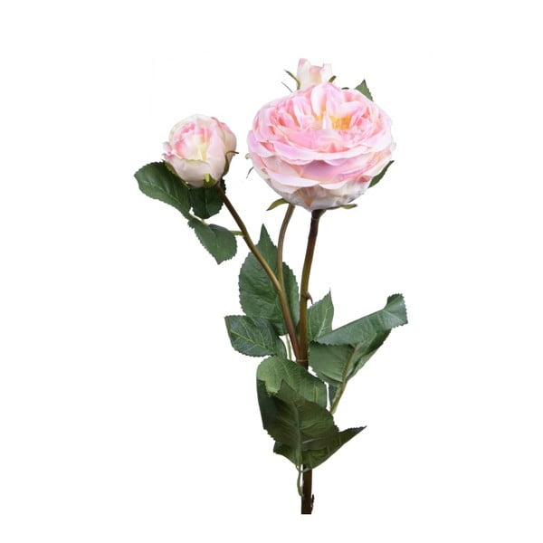 Umělá květina Ego Dekor Světle růžová růže