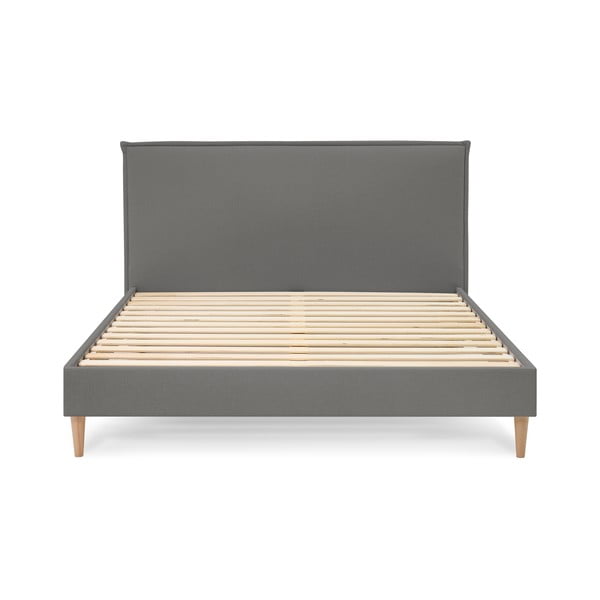 Antratsiitist polsterdatud kaheinimesevoodi koos restiga 180x200 cm Sary - Bobochic Paris-image-3