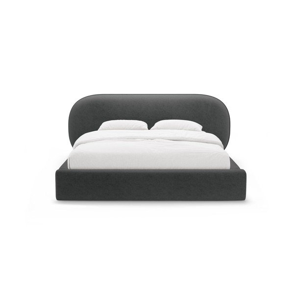 Tumehall polsterdatud kaheinimesevoodi koos panipaiga ja voodipõhjaga 180x200 cm Ovalo - Micadoni-image-4