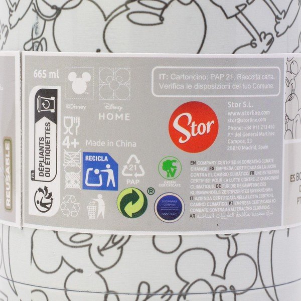 Valge roostevabast terasest laste termos 665 ml Mickey Mouse - STOR-image-4