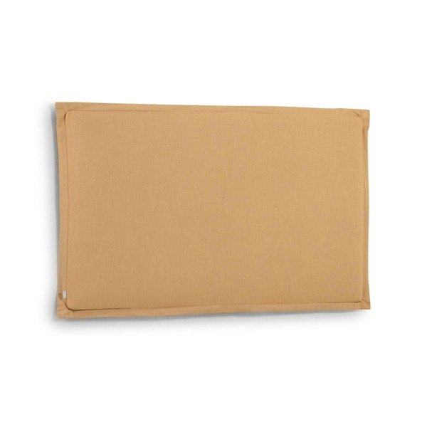 Kollane olsterdatud voodipeats 186x106 cm Tanit - Kave Home