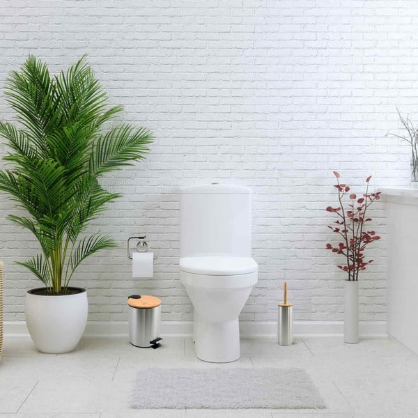 Matt hõbedane terasest prügikast 5 l Adonis - Spirella-image-1