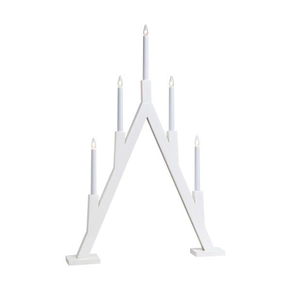 Bílý svícen Markslöjd Bjurfors, výška 77 cm