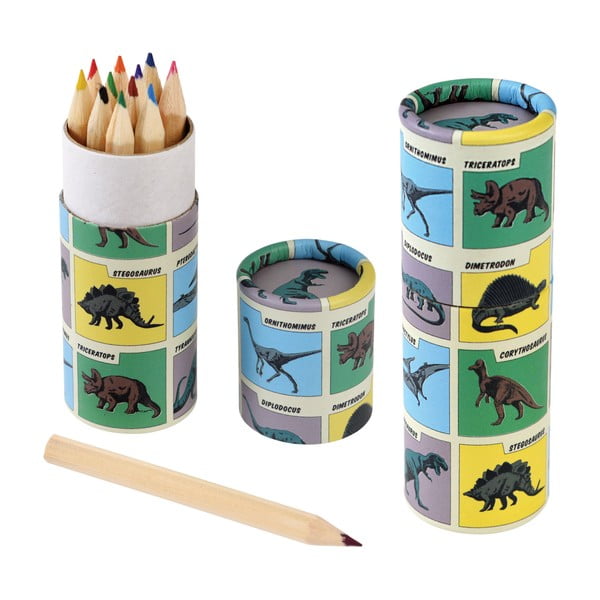 12 värvipliiatsi komplekt Prehistoric Land - Rex London-image-2