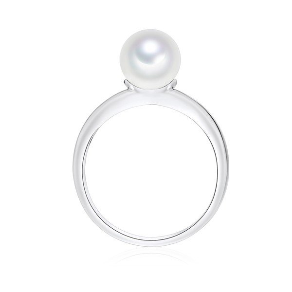 Perlový prsten Pearls Of London Sea Shell White, vel. 54-image-1