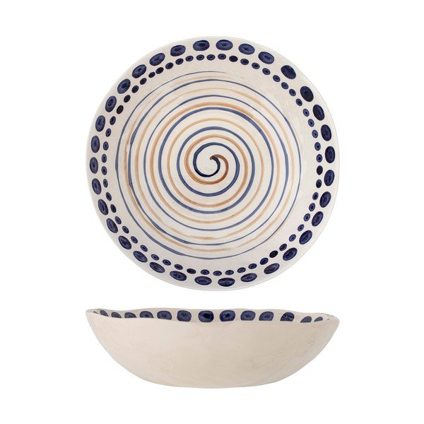 Tumesinine-beež keraamiline serveerimiskauss ø 39 cm Shama - Bloomingville-image-3