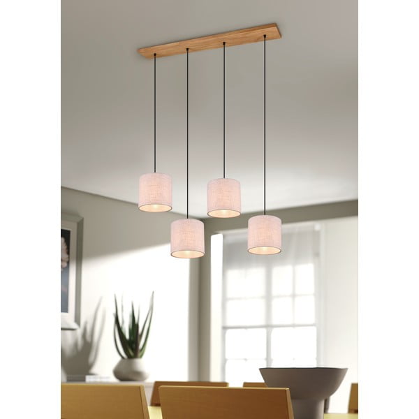 Beež rippvalgusti tekstiilist varjuga Elmau - Trio-image-2