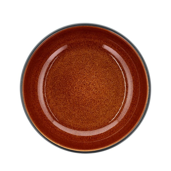 Must-oranž kivikeraamikast kauss ø 18 cm - Bitz-image-1
