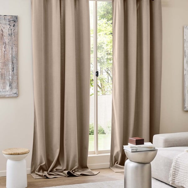 Pruun velvetist termokardin 140x260 cm Madison - douceur d'intérieur-image-3