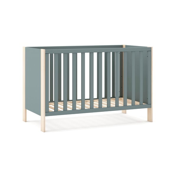 Hallikasroheline võrevoodi 60x120 cm Esteban – Marckeric-image-3