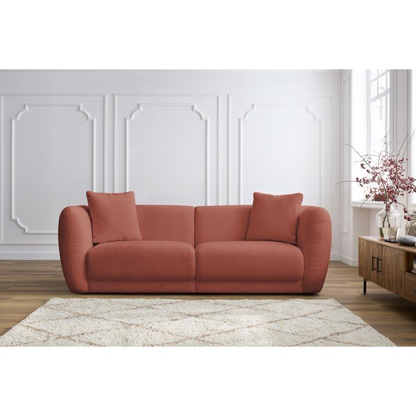 Punane diivan 230 cm Bourbon - Bobochic Paris-image-1