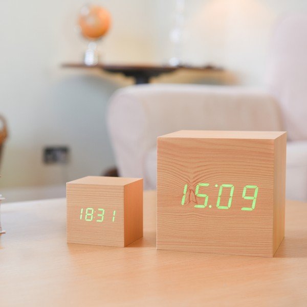 LED budík Click Clock Maxi Green-image-4