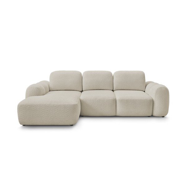 Beež diivanvoodi/panipaigaga nurgadiivan buklee kangast (vasak nurk/diivanvoodiga) Montaigne - Bobochic Paris