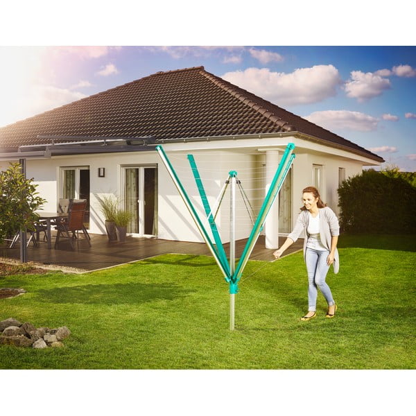 Hõbedane aia kuivatusrest 60 m Linomatic 600 Deluxe Cover - LEIFHEIT-image-1