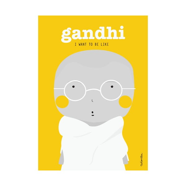Plakát NiñaSilla Gandhi, 21 x 42 cm