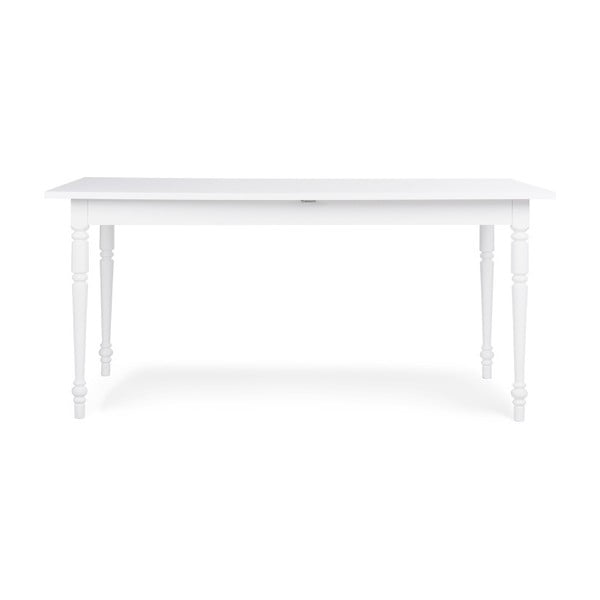 Bílý rozkládací jídelní stůl Intertrade Landwood, 160 x 90 cm
