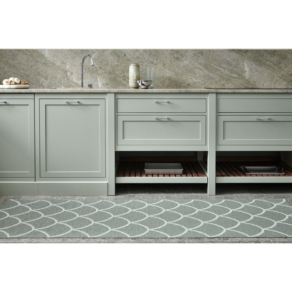 Roheline sise/välisvaip 70x225 cm Kotte Army Sage – Pappelina-image-3