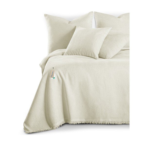 Kreem šenillist voodikate 220x240 cm Talo - Filumi