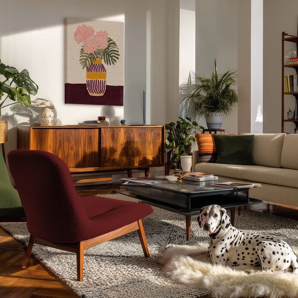 Maal 60x80 cm Striped Vase - Styler-image-1