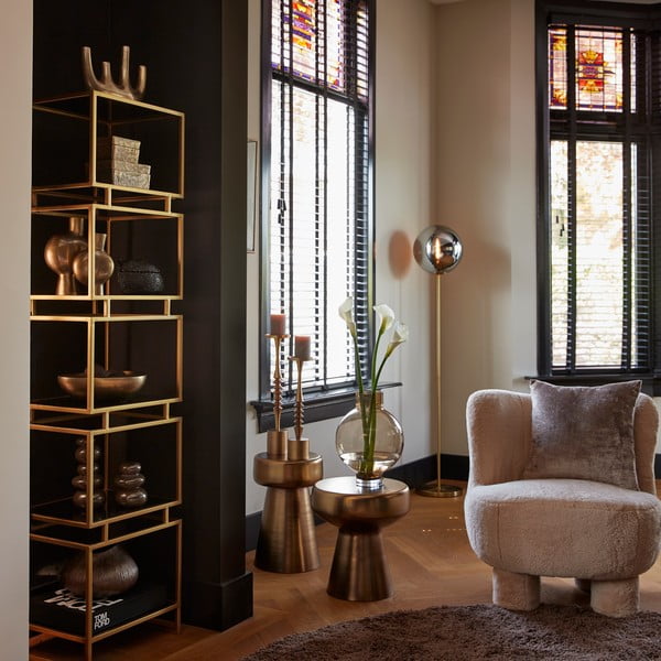 Metallist ümmargune diivanilaud ø 29 cm Dakwa - Light & Living-image-1