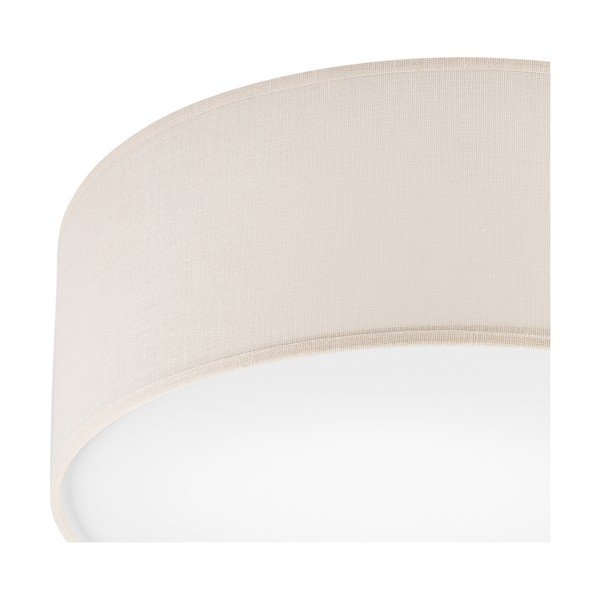 Kreem laevalgusti tekstiilist varjuga ø 35 cm Vivian - LAMKUR-image-3