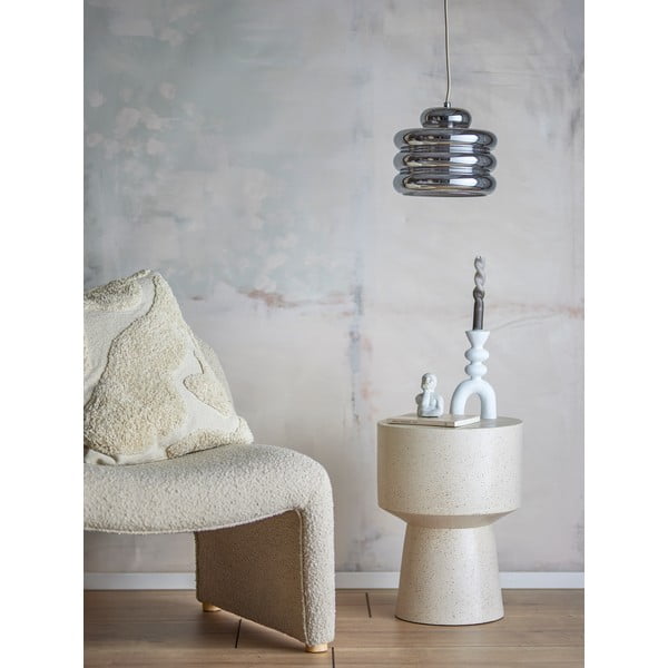 Hõbedane rippvalgusti klaasist varjuga ø 24 cm Spike - Bloomingville-image-1