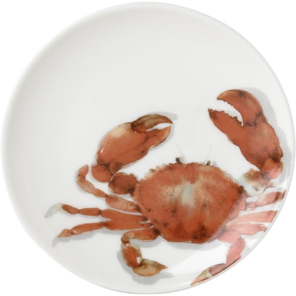 Punane portselanist taldrik ø 20 cm Crab - IHR