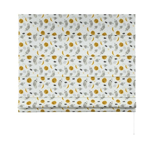 Kollane ja valge laste ruloo 170x160 cm Magic - Yellow Tipi-image-3