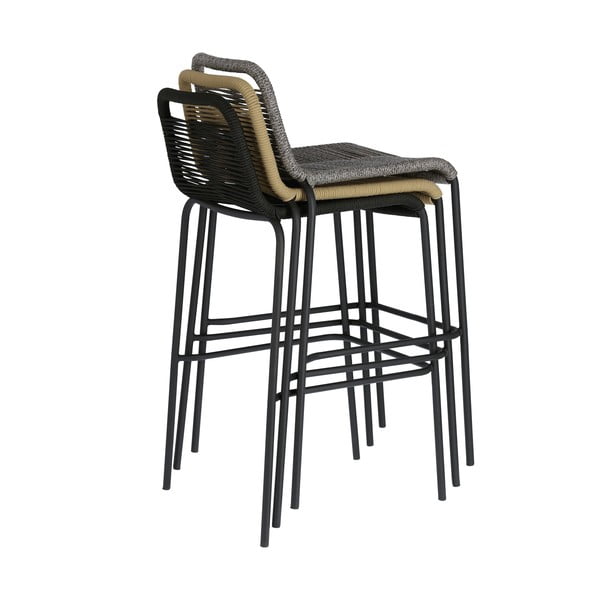 Beeži värvi teraskonstruktsiooniga baaritooli, kõrgus 74 cm Glenville - Kave Home-image-3