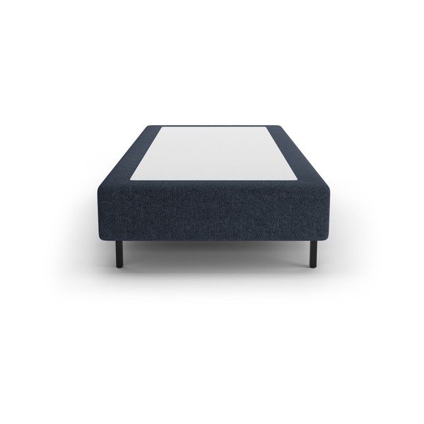 Tumesinine polsterdatud üheinimesevoodi ilma peatsita 90x200 cm Whale - Micadoni-image-2