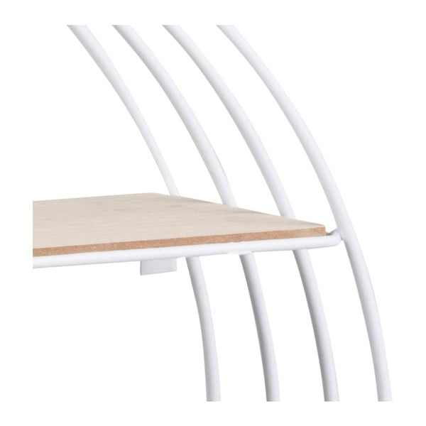 Valge täispuidust pavlovnia riiul Darkenberg - Actona-image-3