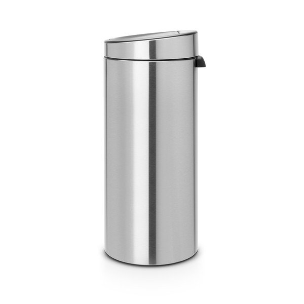 Matt hõbedane puutetundlik terasest prügikast 30 l Touch Bin - Brabantia-image-2