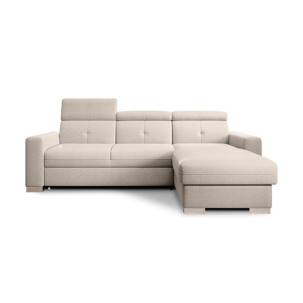 Beež lahtikäiv/sahtliga nurgadiivan (parem nurk/lamamisosaga) Fresia – ELTAP