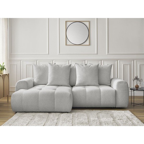 Helehall šenillist panipaigaga nurgadiivanvoodi (vasak nurk) Roxelane - Bobochic Paris-image-1