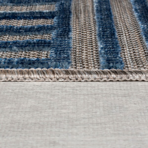 Tumesinine sise- ja välisvaip 120x170 cm Vigo Blocks - Flair Rugs-image-4