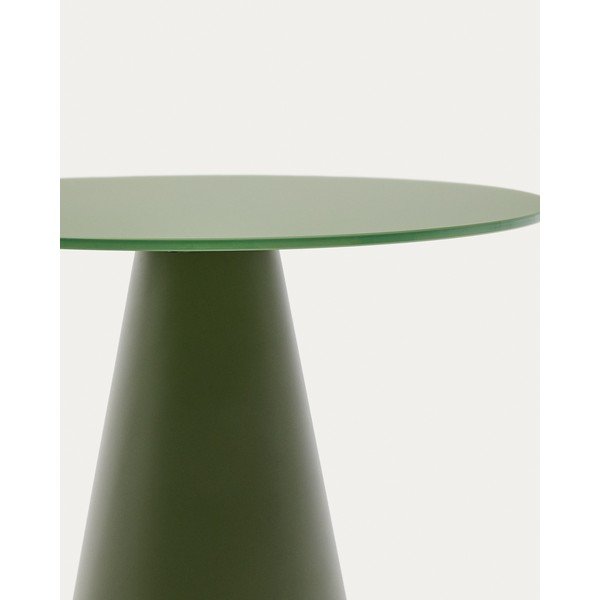 Ümmargune abilaud klaasist pealispinnaga ø 50 cm Wilshire - Kave Home-image-3