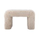 Beež kunstkarusnahast tumba Bobbie - Bloomingville