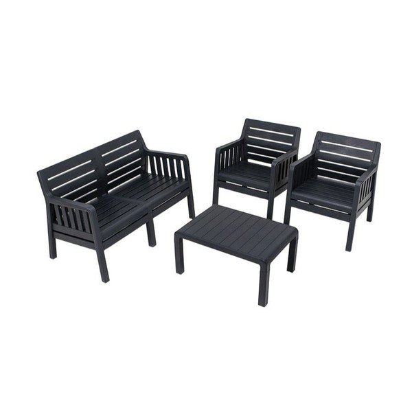 Antratsiitne aiamööbli komplekt 4-le Lara - Floriane Garden