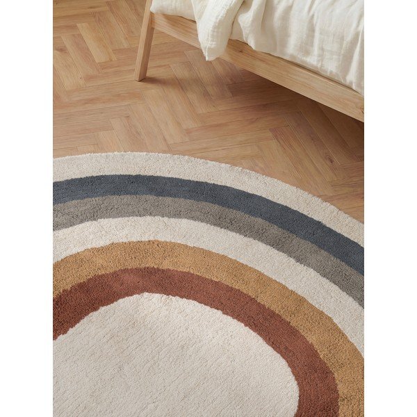 Kreemikas pestav/käsitsi kootud puuvillane lastevaip 140x200 cm Snuggle Riva - Hanse Home-image-2