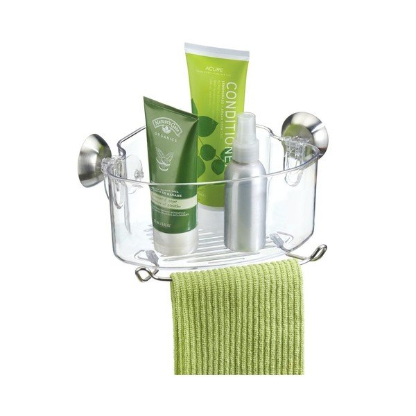 Transparentní rohový samodržící košík iDesign Soap Shower-image-2