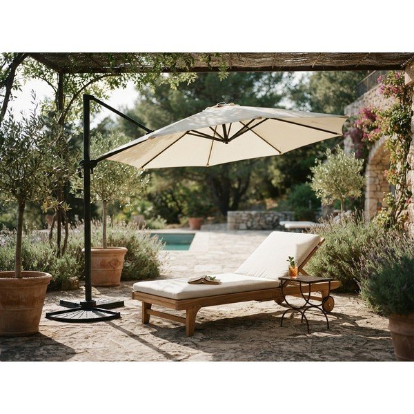 Kreem päikesevari 300x300 cm Deluxe - Garden Pleasure-image-1